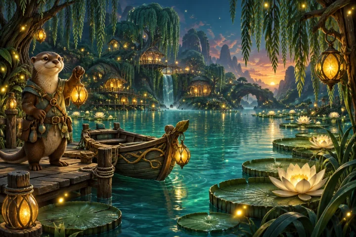 Firefly Lagoon game illustration