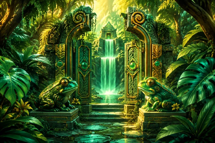 Jade Rainforest game illustration