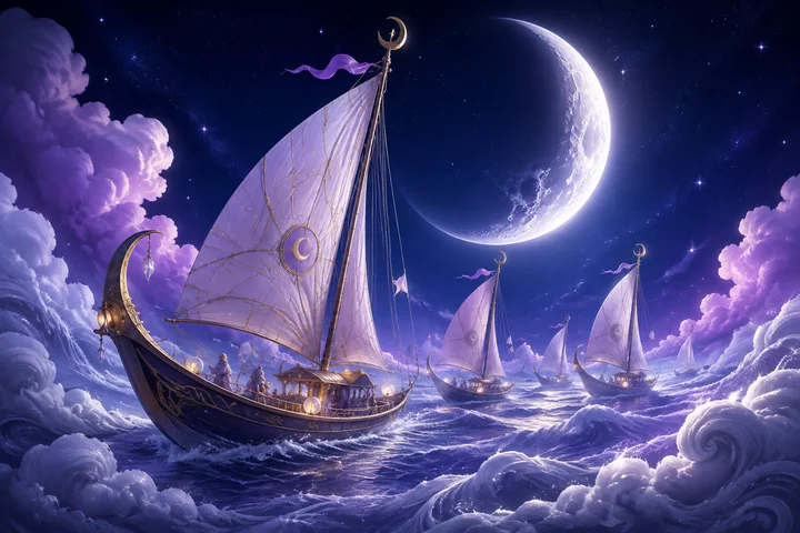 Lunar Regatta game illustration